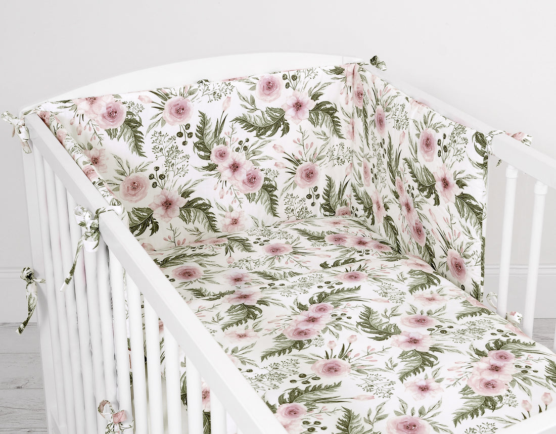 Universele wiegbumper - bedrand - optimale bescherming & comfort voor baby’s, anti-allergisch