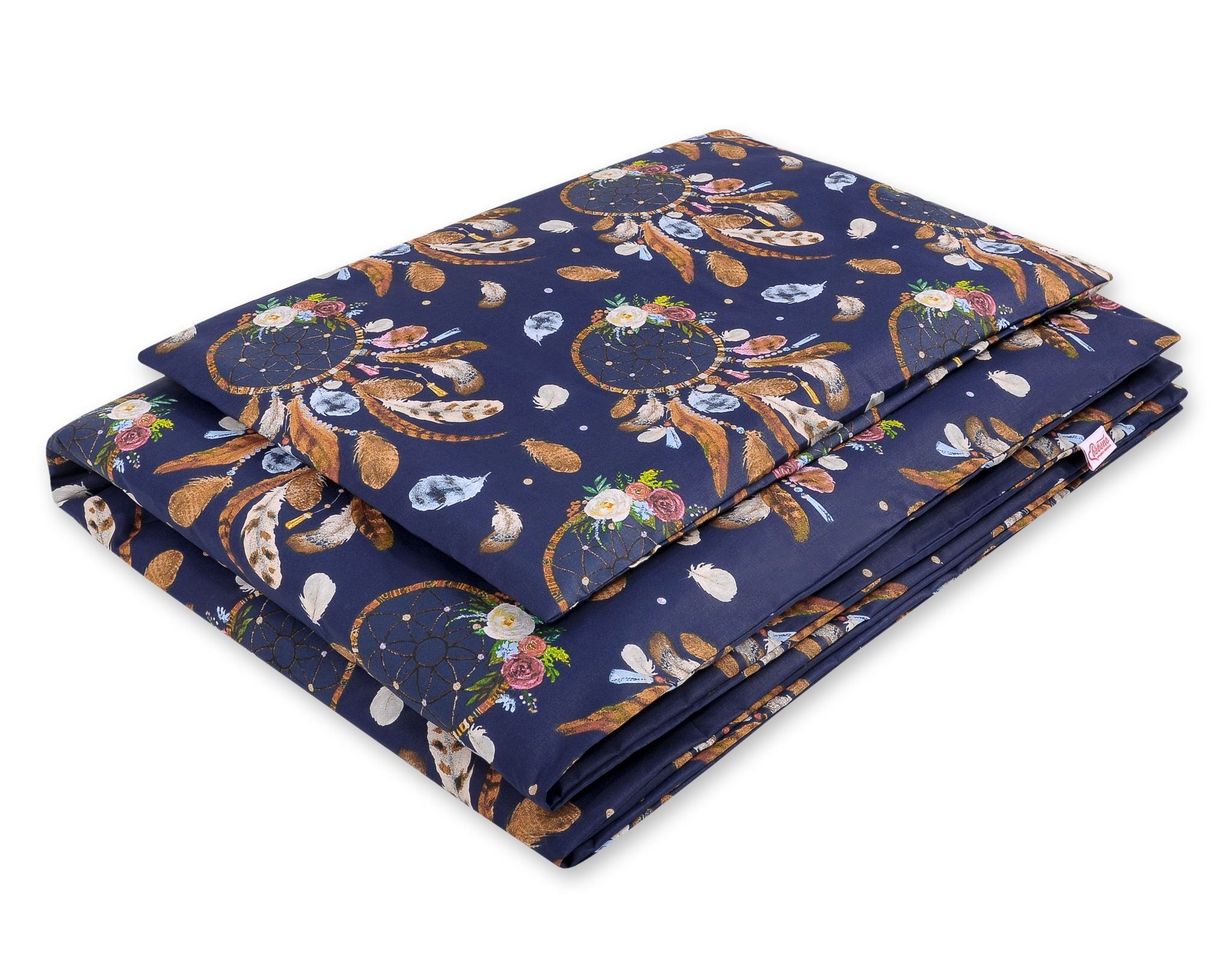 2-delige babybeddengoedset – wiegset – 100% katoen, huidvriendelijk, 135x100 cm, donkerblauw