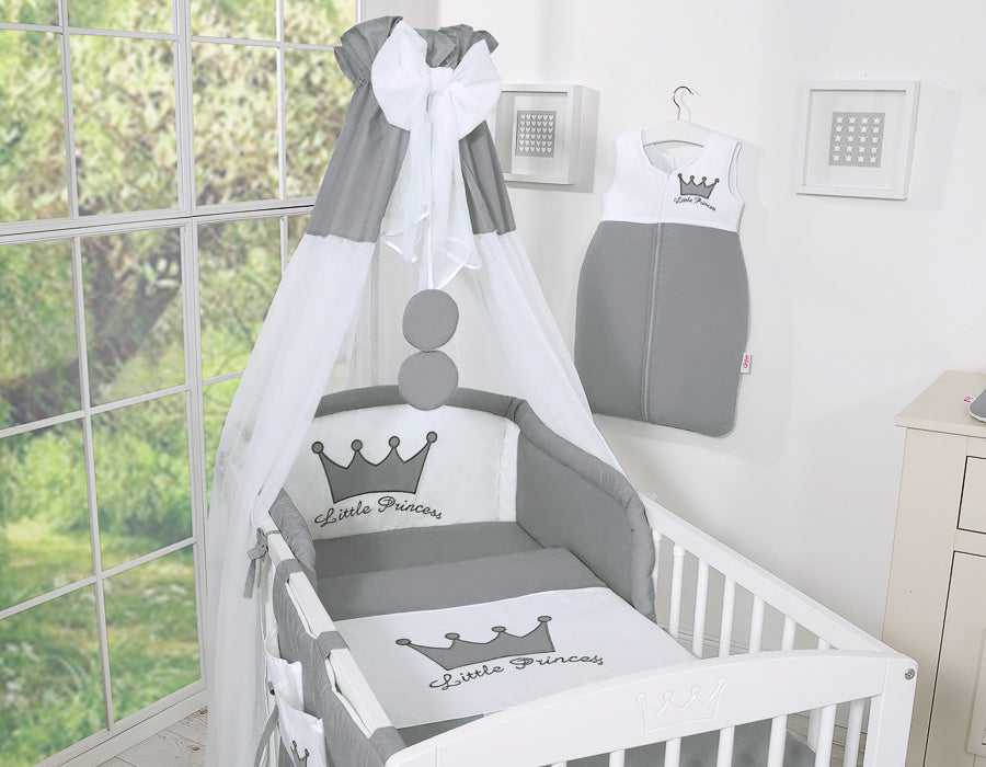 Beddengoed set 5-delig – wiegenset – zachte stof – complete babykamer hemelset