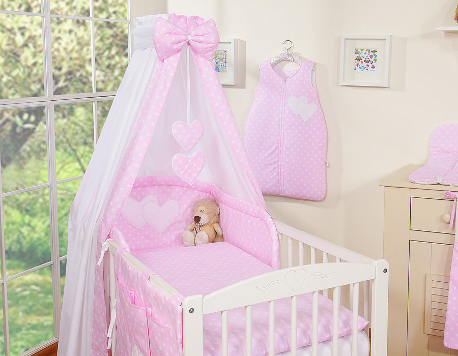 Babylinnen set 5-delig - babytextiel - huidvriendelijk comfort met baldakijn