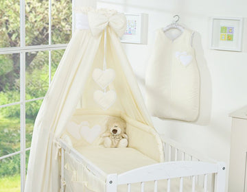 Babybeddengoedset, 5-delig beddengoed, huidvriendelijk en veilig slaapcomfort Taupe