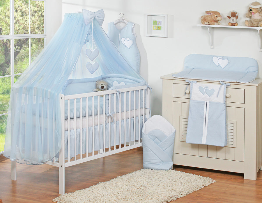 Stort myggnät för babysäng - skyddande nät - handgjord chiffong, optimalt insektsskydd