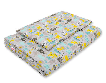 2-delige babybedding set - dekbedset - ademend en zacht voor ledikant of wieg 120x90 cm