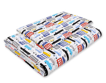 Tweepersoons dekbedovertrek set - bedding set - ademend & zacht comfort voor baby 135x100 cm