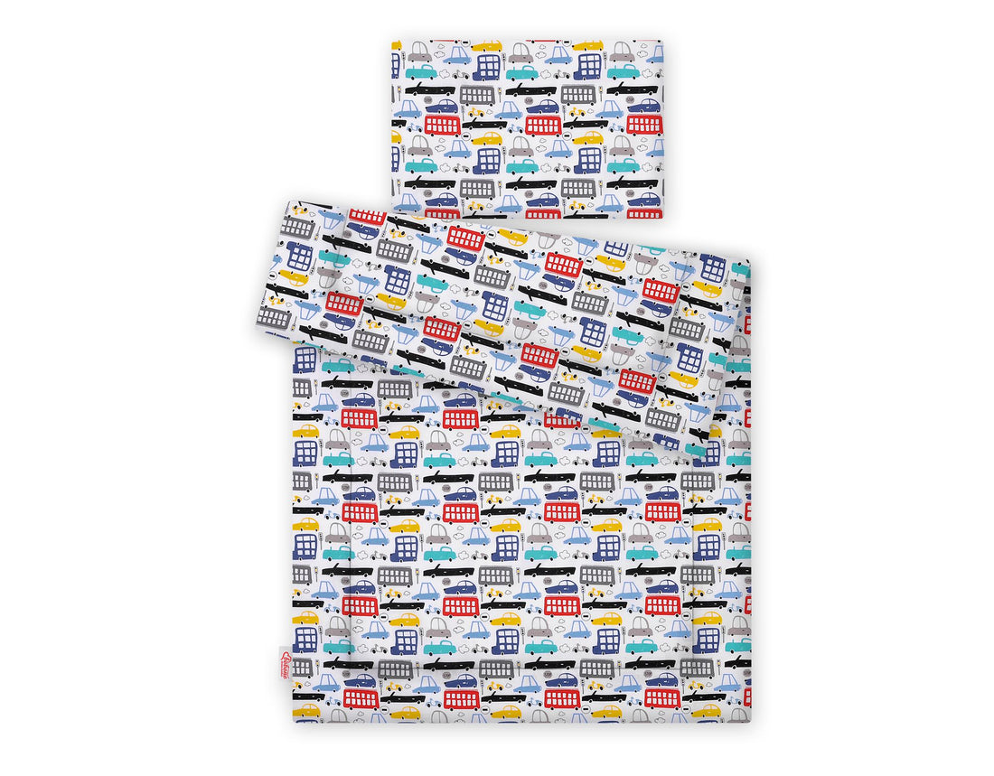 Tweepersoons dekbedovertrek set - bedding set - ademend & zacht comfort voor baby 135x100 cm