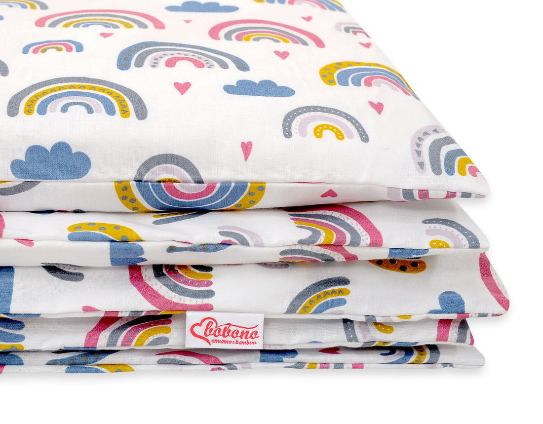 Babybed Katoenen Beddengoed Set - 2-delig dekbedovertrek - zacht en ademend voor baby’s