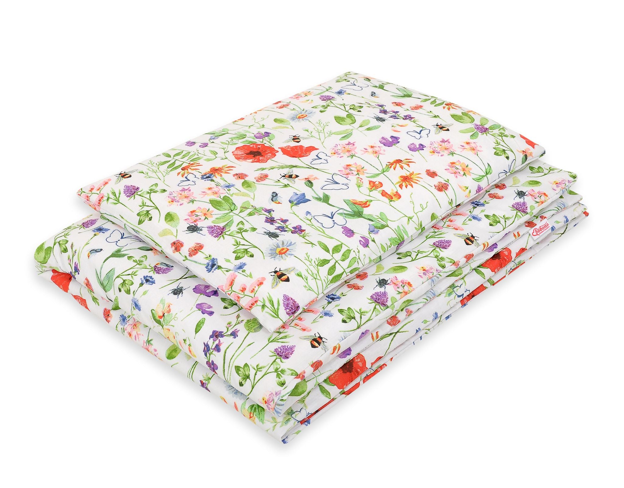 Baby beddengoed set, wiegset, 100% katoen - zacht & huidvriendelijk - 2-delig 135x100 cm
