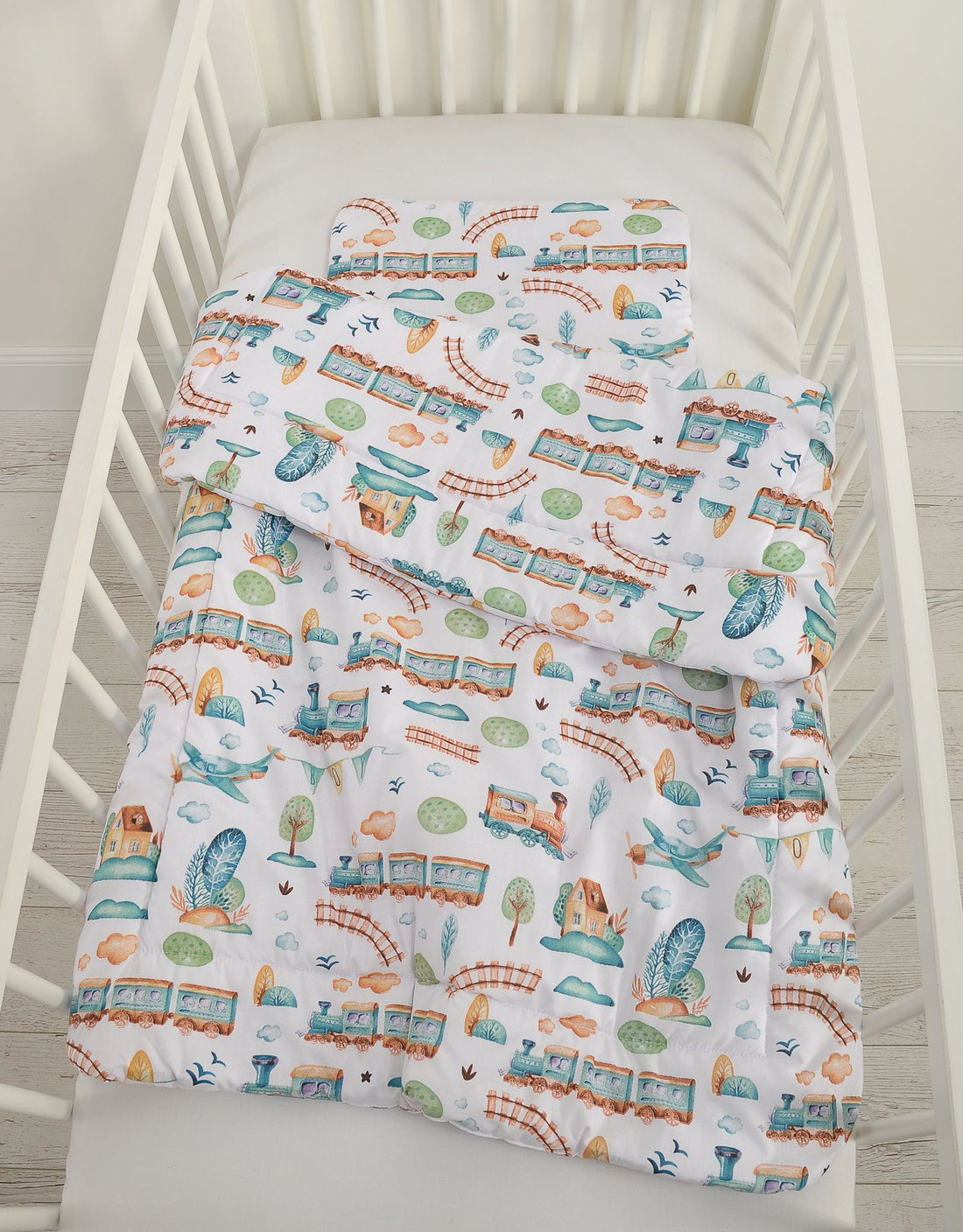 2-delig beddengoed set - baby dekbedset - extra zacht en veilig voor wiegje of ledikant