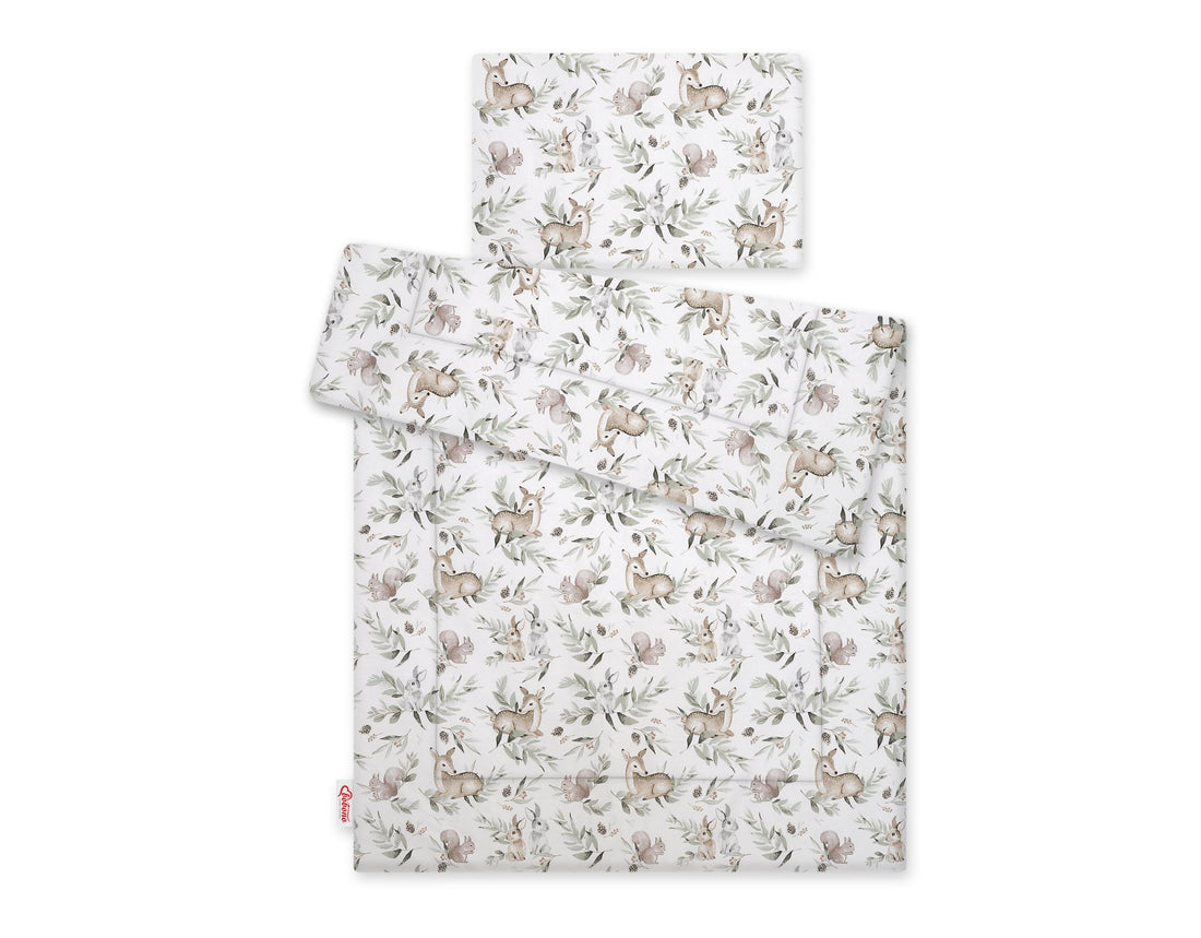 2-delige baby beddenset - wiegset - extra zacht en ademend, met siliconenvulling