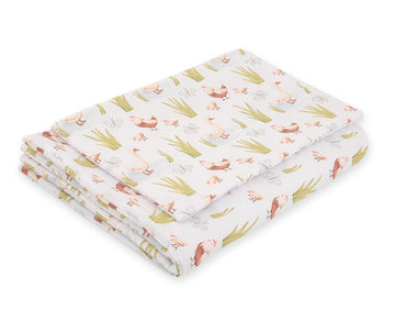 2-delige baby beddenset – wieg set – ademend & veilig katoen voor optimaal slaapcomfort