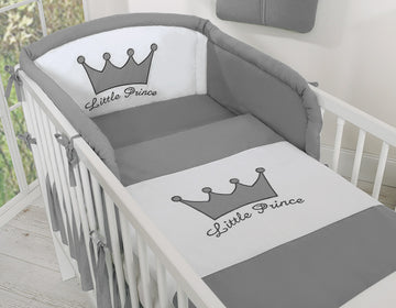 Beddengoedset 2-delig - Kinderdekbedovertrek - 100% katoen, borduursel, gezellige kinderkamer