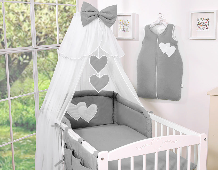 5-delige baby beddenset - wiegset - 100% katoen, met klamboe tegen muggen