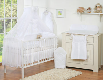 5-delige Babyslaapset met muskietennet - beddengoedset - huidvriendelijk en comfortabel