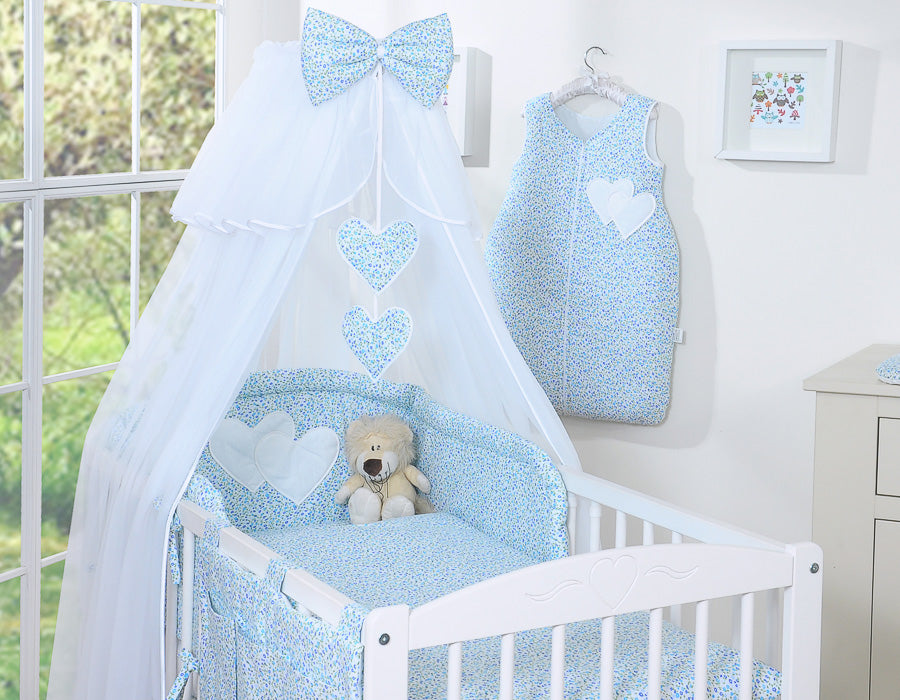 Babybeddegoed set 5-delig - beddengoedset - inclusief muskietennet voor bescherming