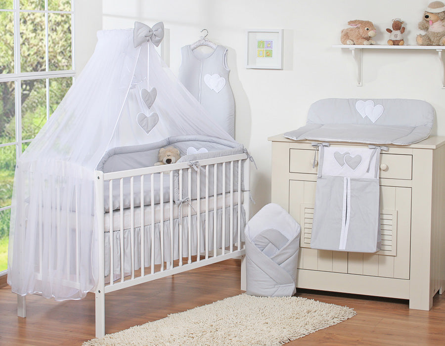 Babylaken Set 5-delig met Klamboe - Bedding Set - Comfortabele en huidvriendelijke katoenkwaliteit