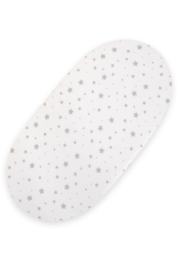 Huvudlakan korgmadrass 75x35 cm - bomullsdraittlakan - elastisk kant, glider inte