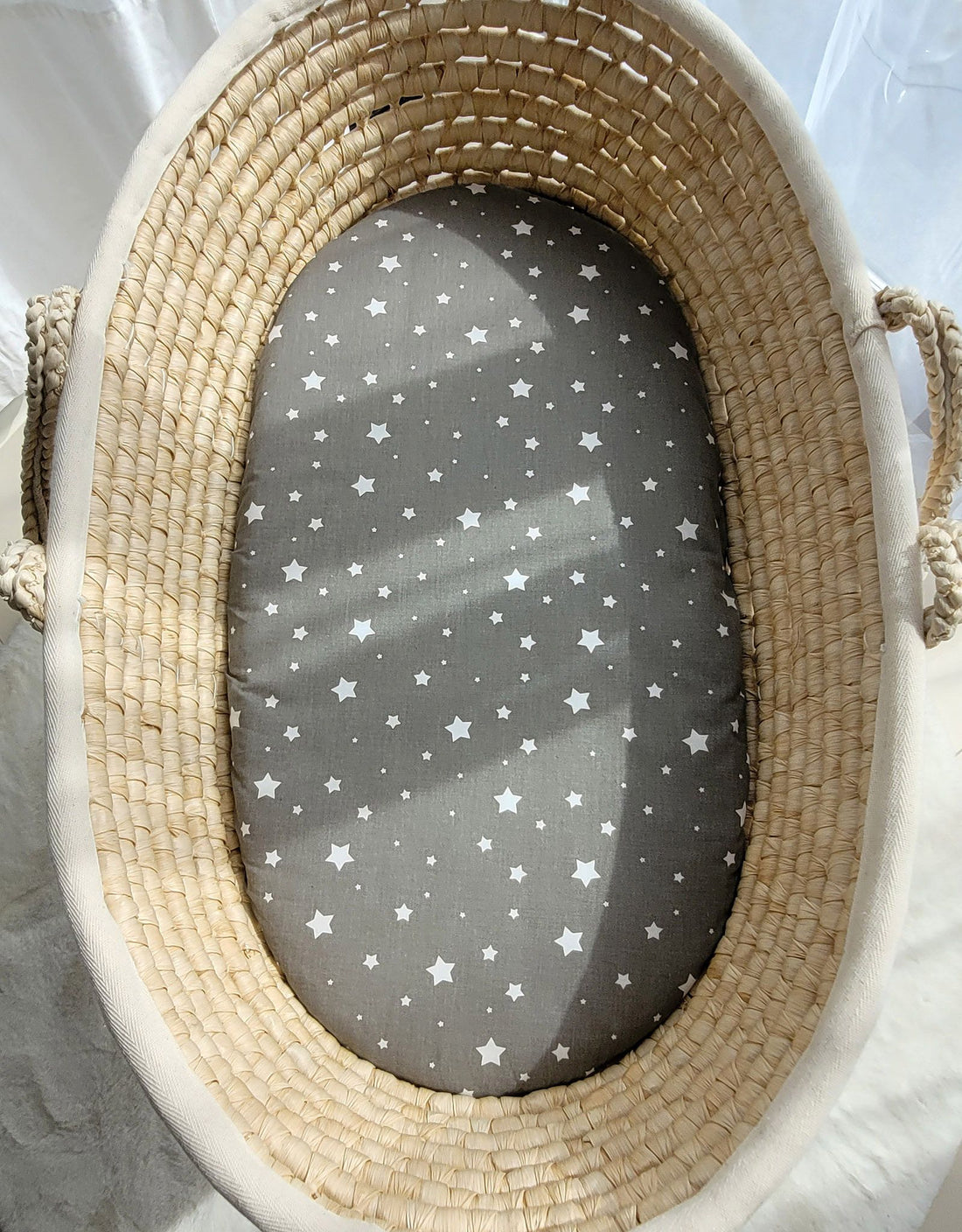 Huvudlakan korgmadrass - bomullsfilt - Oeko-Tex, mjuk och slitstark, 75x35 cm