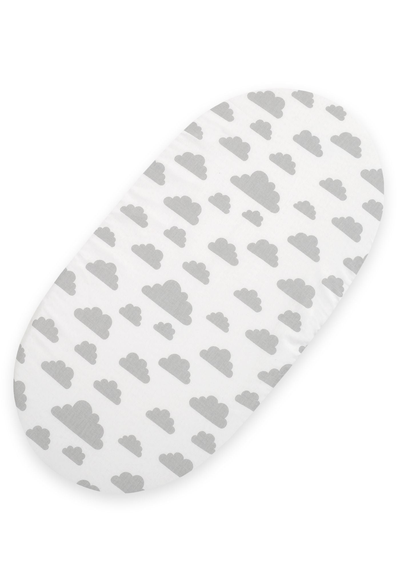 Örngott i bomull – madrassöverdrag i korg – Oeko-Tex, andningsbart och mjukt – 75x35 cm – grått