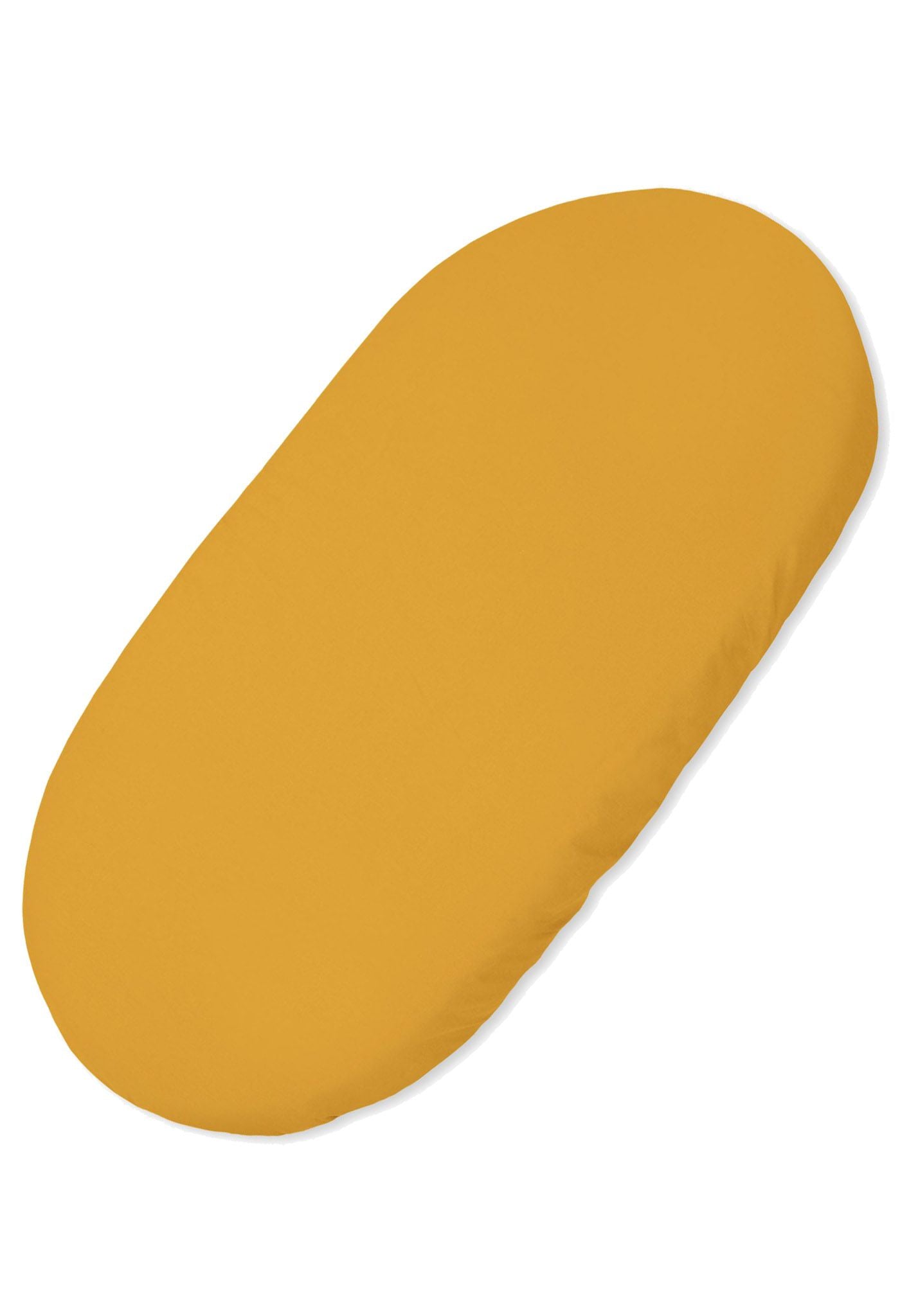 Huvudlakan för spjälsäng – bomullslakan – Oeko-Tex-certifierad, mjuk och slitstark, honungsgul