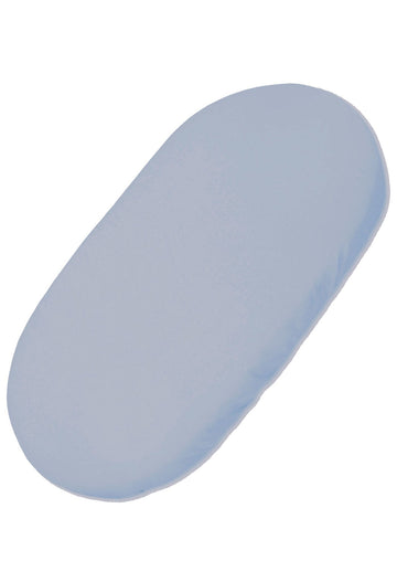 Pastellblått dra-på-lakan - madrassöverdrag i bomull - Ökotex, mjukt och slitstarkt, 75x35 cm