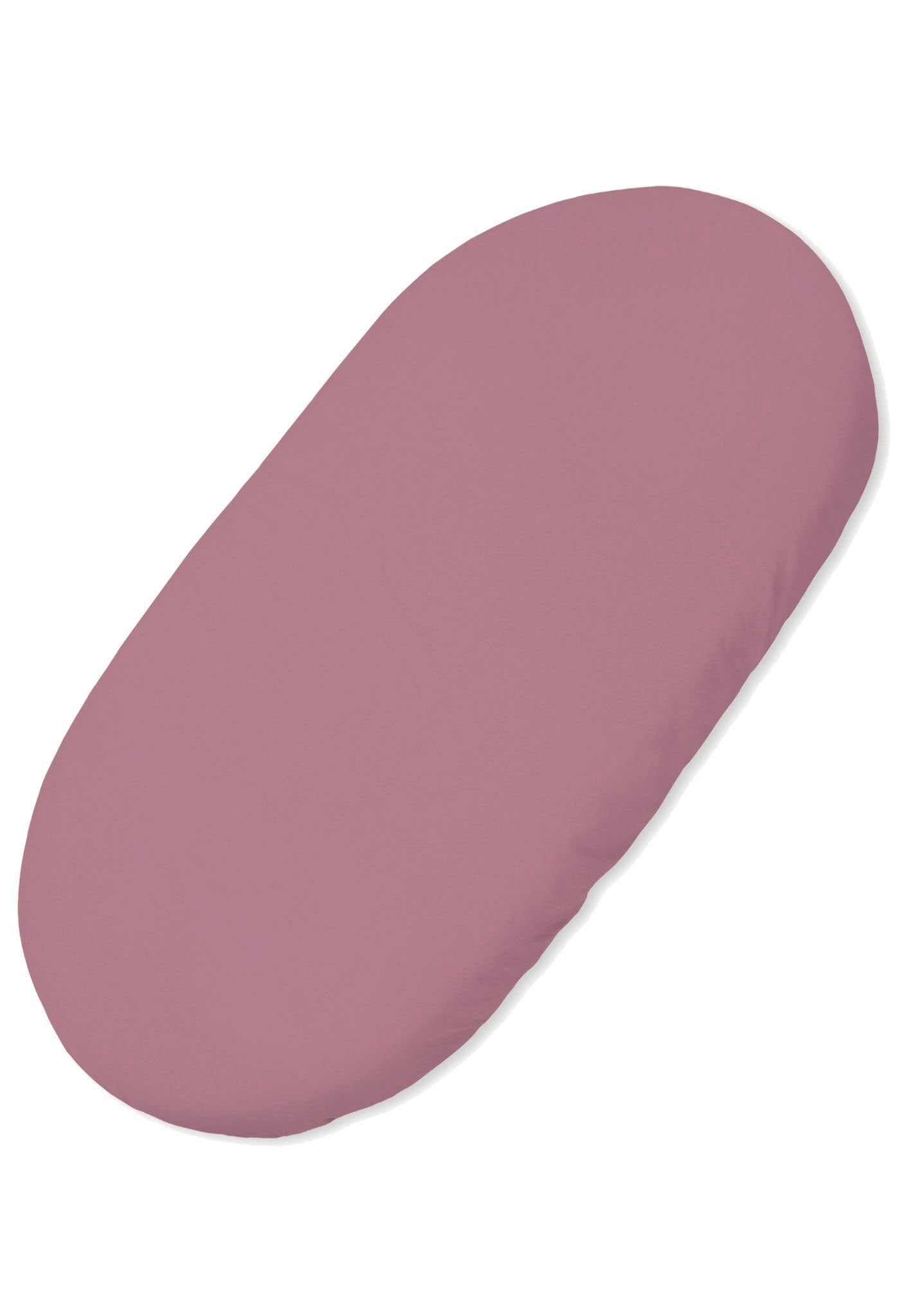 Dra-på-lakan bomullskorgmadrass - spjälsängslakan - Oeko-Tex, mjukt och slitstarkt, 75x35 cm, pastelllila