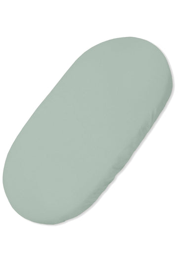 Bomullslakan för spjälsängsmadrass – babysänglakan – Oeko-Tex, perfekt passform 75x35 cm, pastellgrön