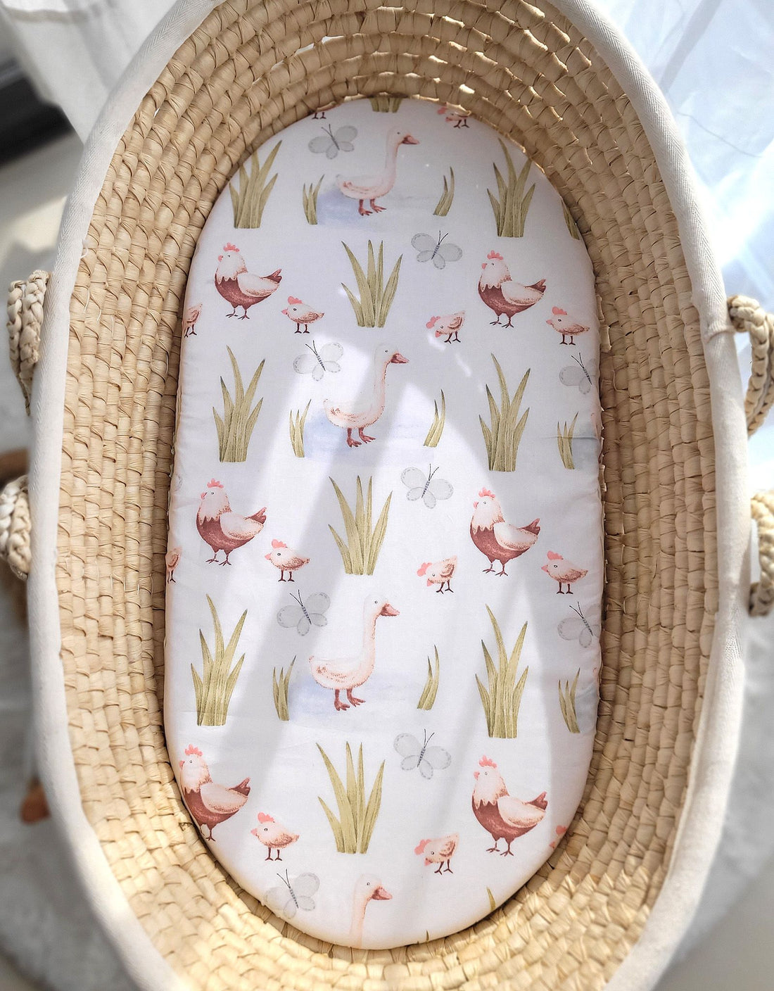 Bomullslakan, spjälsängslakan, Oeko-Tex-certifierad - 75x35 cm - extra mjuk