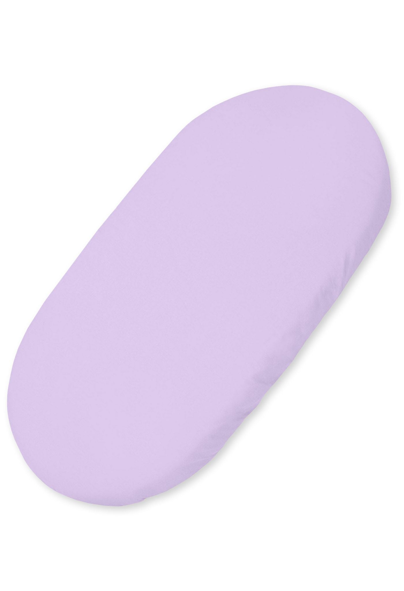 Bomullslakan korgmadrass - spjälsängslakan - Ökotex, mjukt och slitstarkt - 75x35 cm - lila