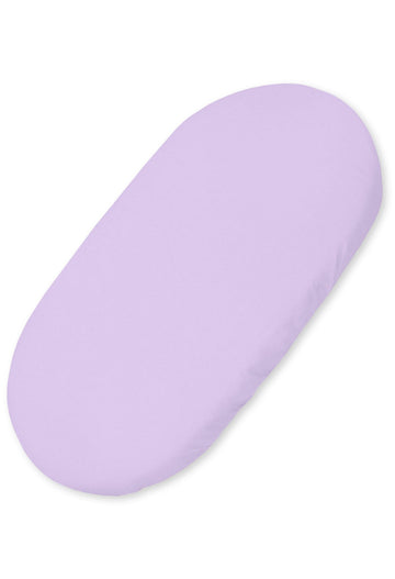 Bomullslakan korgmadrass - spjälsängslakan - Ökotex, mjukt och slitstarkt - 75x35 cm - lila