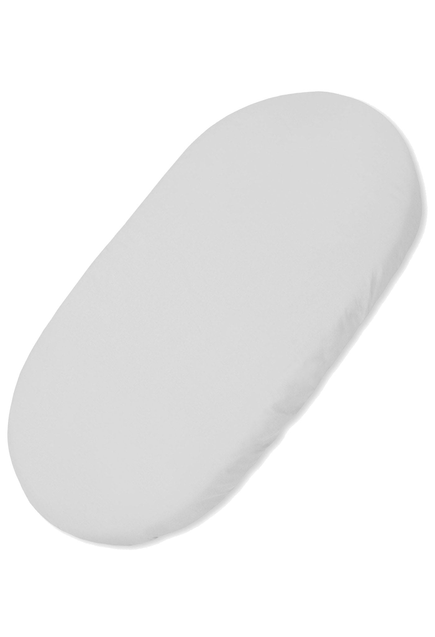 Dra-på-lakan korgmadrass 75x35 cm - lakan - Oeko-Tex bomull, perfekt passform resår, grå