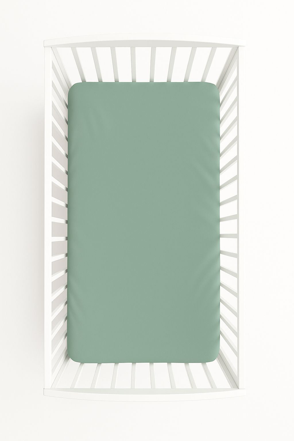 Pastellgrönt dra-på-lakan 140x70 cm - bomullslakan - mjukt tyg för babysäng