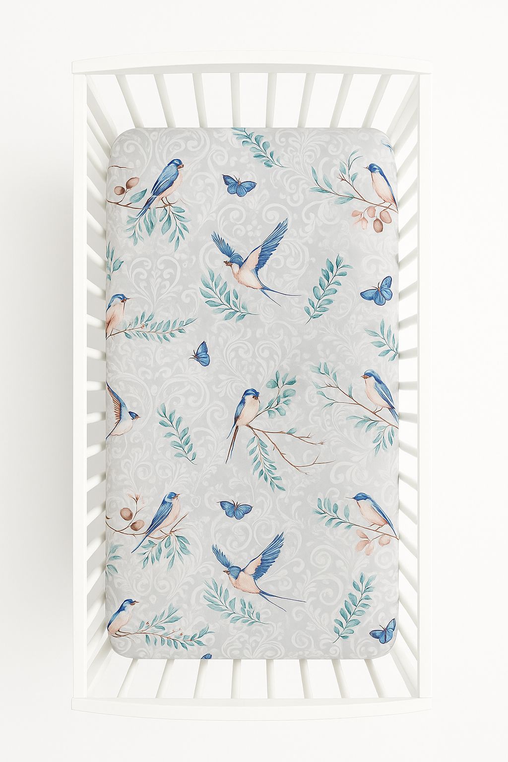 Stretchlaken babybed, hoeslaken katoen, zachte stof voor gevoelige babyhuid 120x60 cm