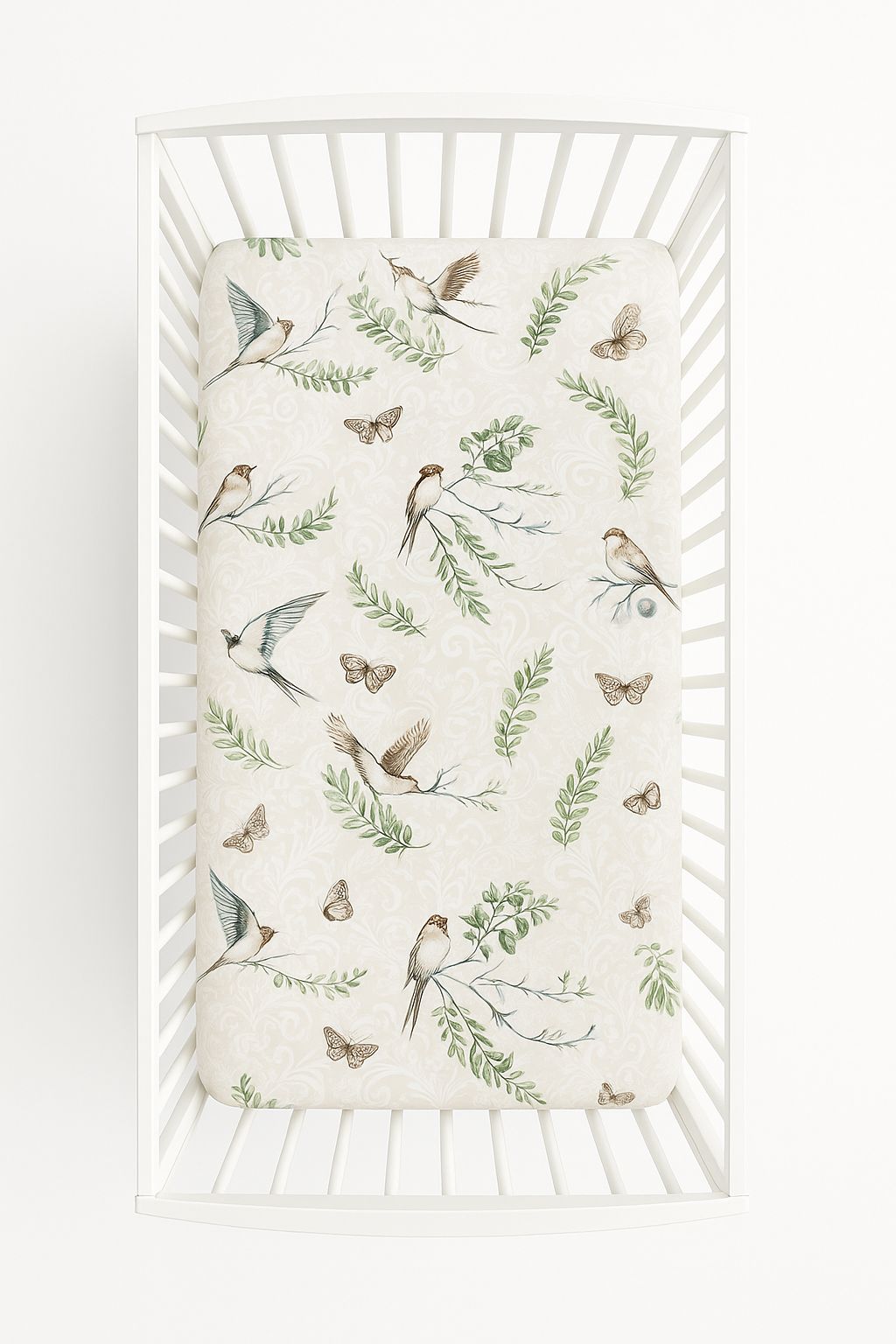 Hörnlakan i bomull 120x60 cm - dra-på-lakan - perfekt för babysäng