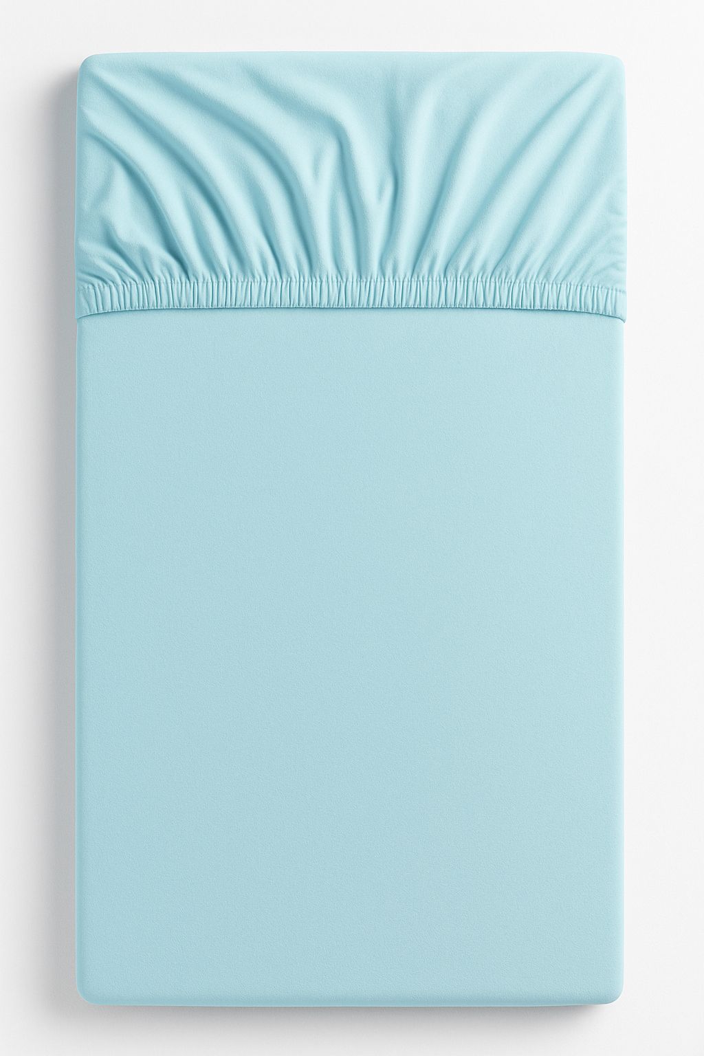 Virkat överdragslakan i bomull, babysängöverdrag, perfekt passform – 120x60 cm – mintgrön