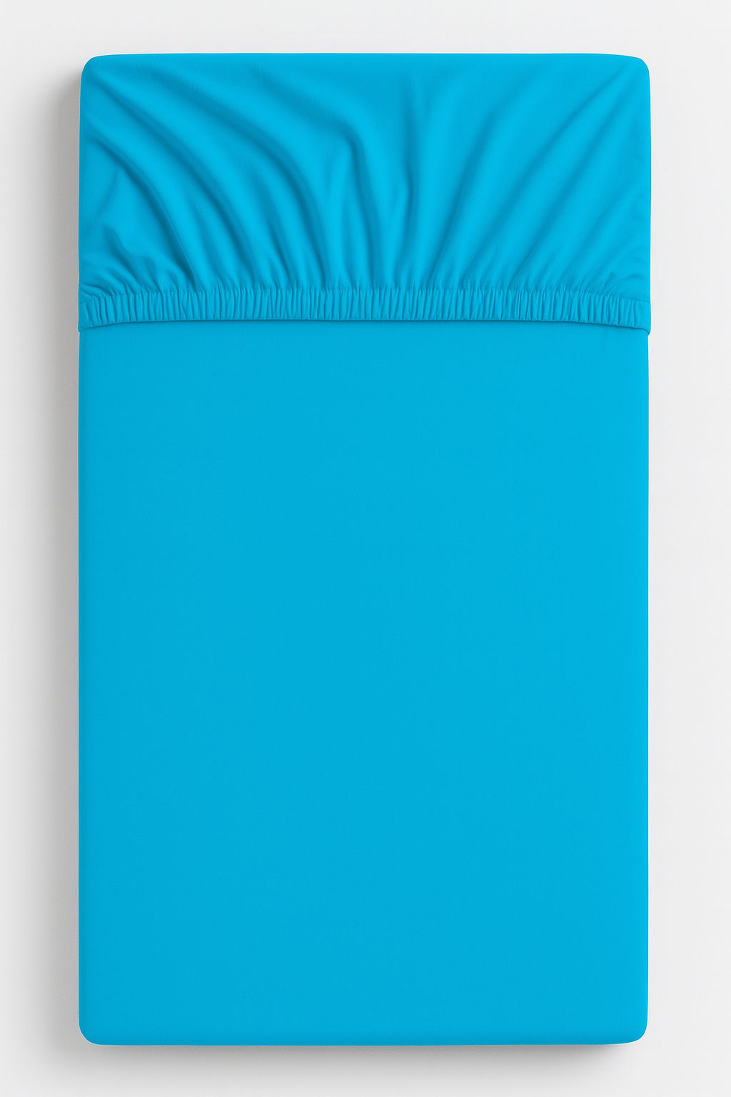 Hörnlakan i bomull 120x60 cm – åtsittande lakan – resårband – mjukt och säkert – turkos