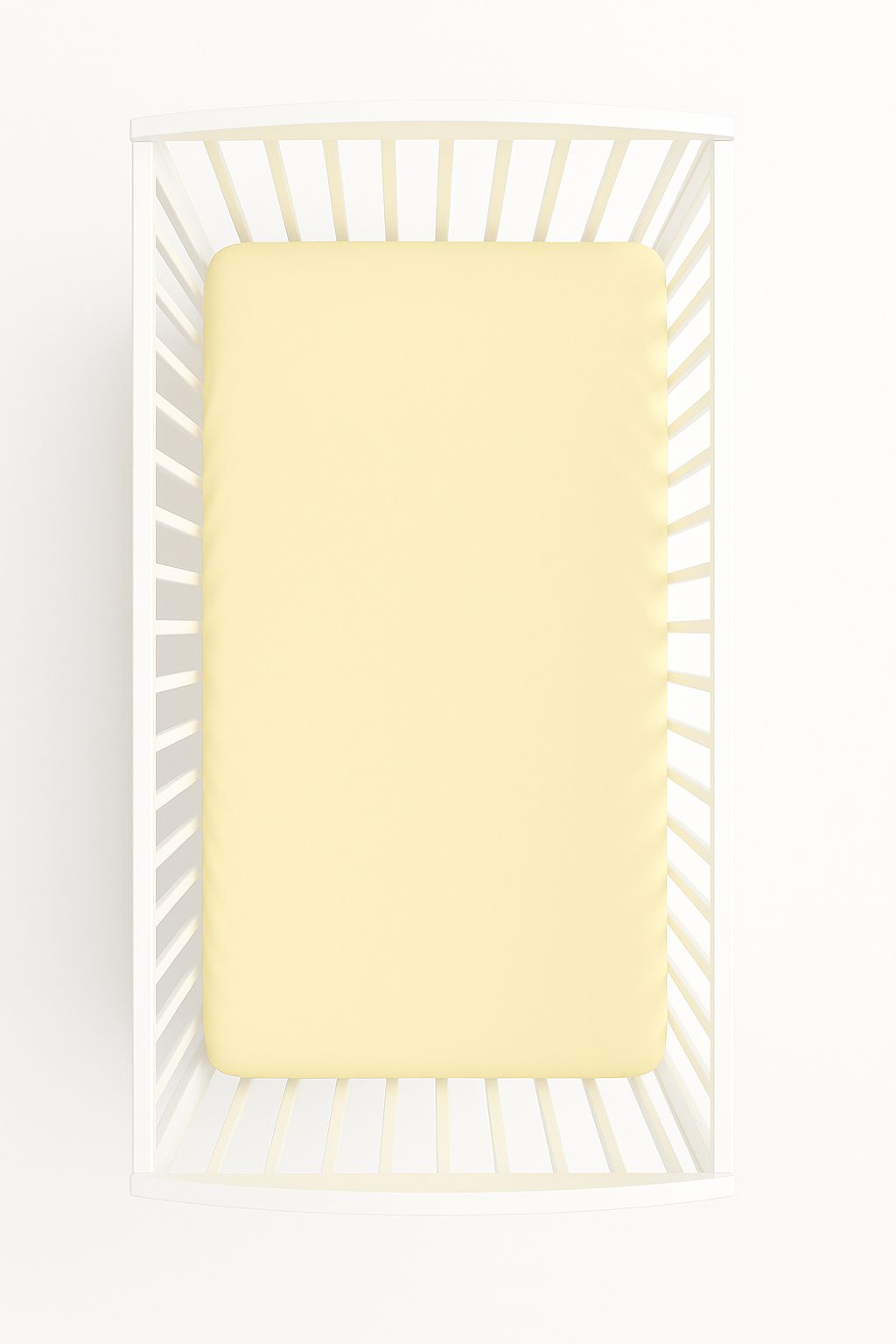 Dra-på-lakan för babysäng - lakan - andningsbar bomull, perfekt passform 120x60 cm, krämfärgad