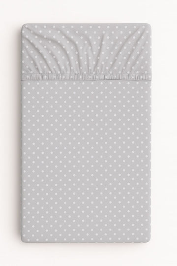 Dra-på-lakan 120x60 cm – bomull – spjälsängslakan – mjukt tyg – resår