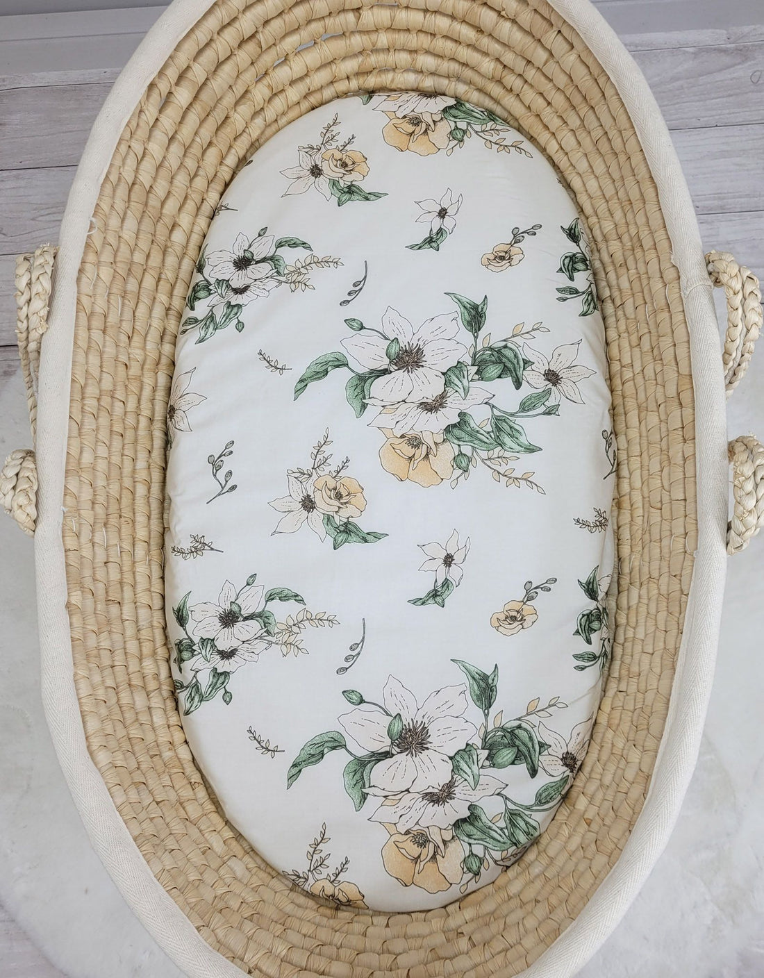 Bomullslakan – sängkläder – Oeko-Tex, perfekt passform för korgmadrass 75x35 cm