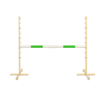 Hopphinder hobbyhäst – hinder – främjar motorisk utveckling, justerbar, grön