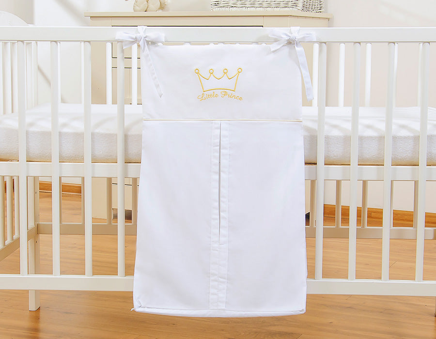 Lilla Prinsen/Prinsessan Blöjväska - Förvaringsväska - Snygg broderi och 100 % bomull