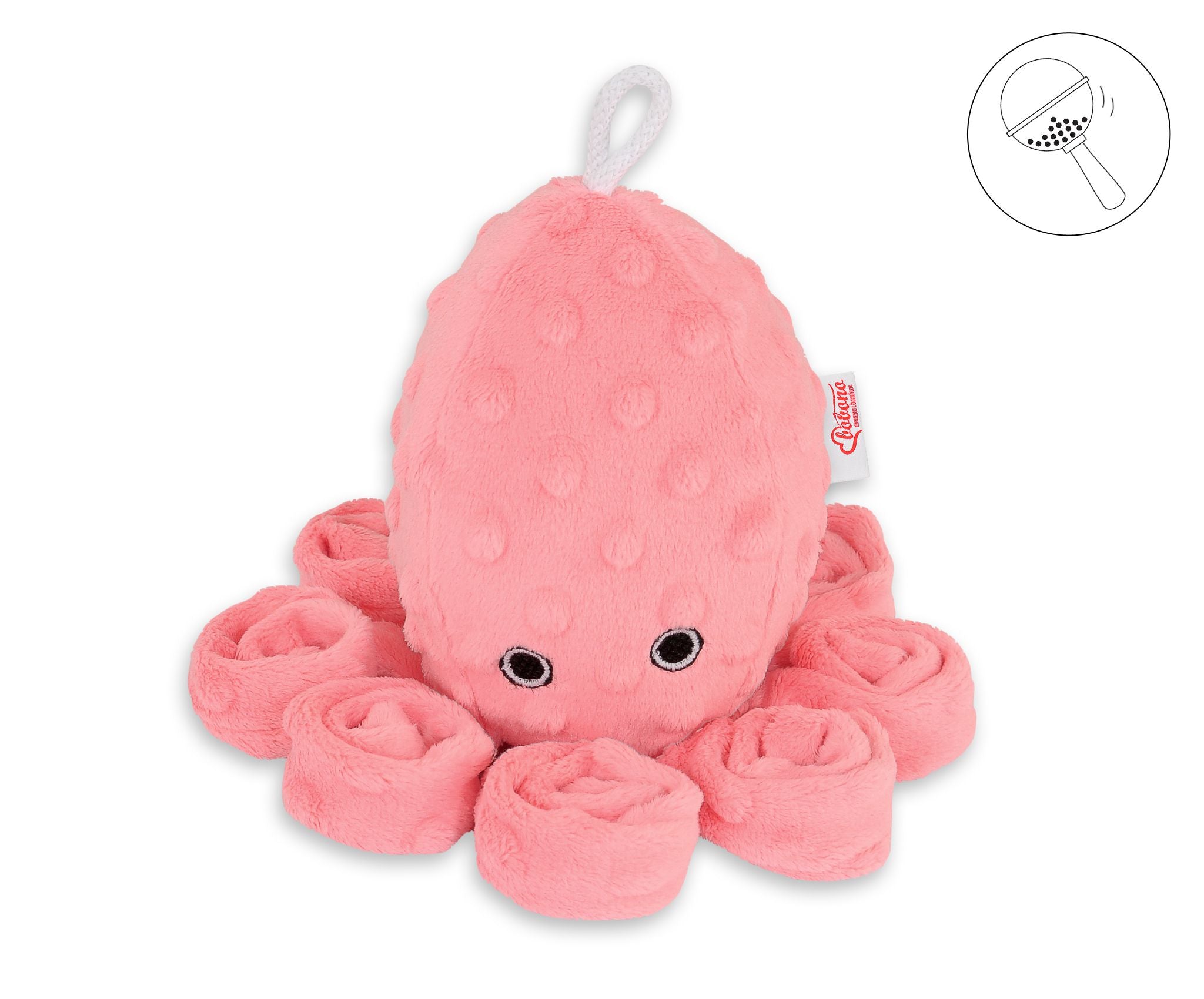 Zachte octopus knuffel - rammelaar - minky fleece - ideaal voor baby’s om vast te houden