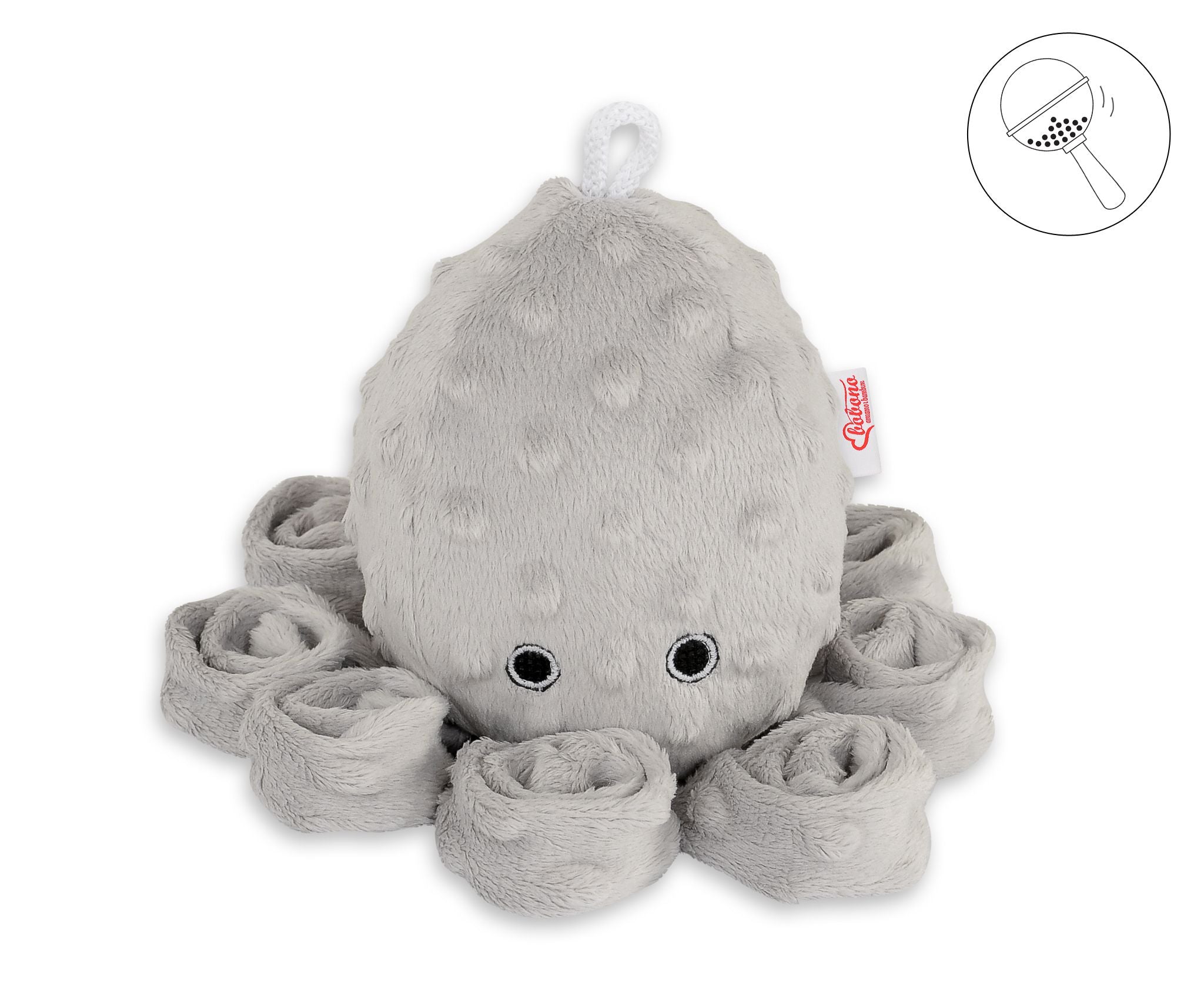 Zachte octopus knuffel - baby rammelaar - heerlijk zacht minky fleece