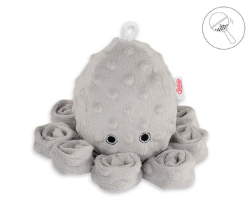 Zachte octopus knuffel - baby rammelaar - heerlijk zacht minky fleece