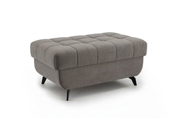 Elarias Poef met Zoya 05 breiwerk - Comfortabel & Vuilafstotend | Kleur: Bruin | Maat: 98x46x60 cm