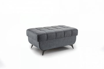 Valoris Poef – Modern design met comfortabel T30 schuim | Kleur: Zwart | Maat: 98x46x60 cm