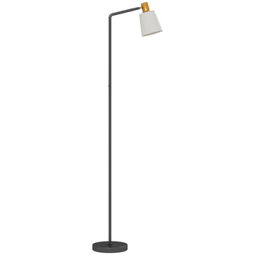 LED-vloerlamp, 350° draaibare kop, 3 lichtkleuren | Kleur: Zwart, Wit | Afmetingen: 21x45x148 cm