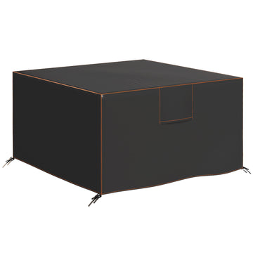 Tuinmeubelhoes 420D Oxford, waterdicht en UV-bestendig | Kleur: Zwart | Afmetingen: 125x125x74 cm