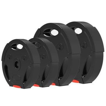 Gewichtenset 4-delig - 2 x 5 kg en 2 x 2,5 kg | Kleur: Zwart