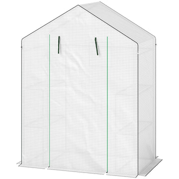 Inloopkas met legplanken | Kleur: Wit | Afmetingen: 74x143x190 cm
