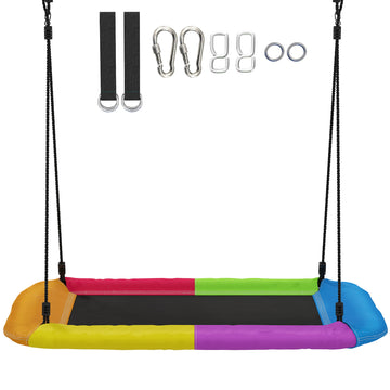 Nestschommel met verstelbare touwen | Kleur: Meerkleurig | Afmetingen: 77x148x180 cm
